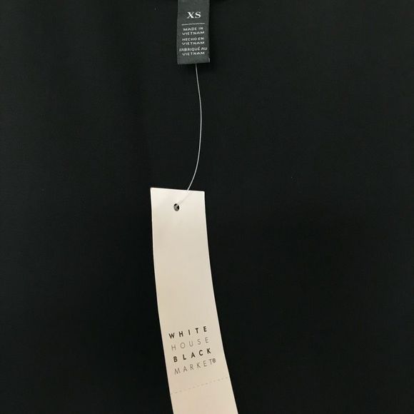 WHBM Women’s Silk Feel Single Ruffle Sleeveless Career Evening Blouse Sz XS NEW - Picture 6 of 9